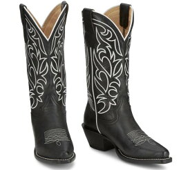 【7/AUVN4432】ジャスティン JUSTIN　レディース 　ジョセフィーヌ　ブラック　ウエスタンブーツ