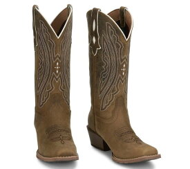 【7/AUGY2877】ジャスティン JUSTIN　レディース 　ラエ　パフォーマンス　スクエア　　ウエスタンブーツ