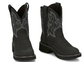 【7/AUGY9553】ジャスティン JUSTIN　レディース ジプシー　シリーズ　パフォーマンス　ブラック　ウエスタンブーツ