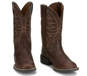 【7/AUSE2803】ジャスティン JUSTIN レディース  デメター スパイシ― ブラウン スクエアトゥー ウエスタンブーツ