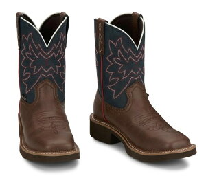 【7/AUGY9541】ジャスティン JUSTIN レディース ジプシー シリーズ ケイ ボードスクエア ショート ウエスタンブーツ