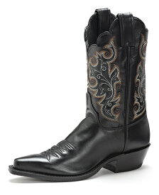 【7/AUL4923】ジャスティン JUSTIN　レディース サイズ　9.5B（25.5cm-26cm) ブラック　チェスター　カウハイド　ウエスタンブーツ