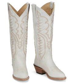 【7/AUVN4403】ジャスティン JUSTIN　レディース 　エブリン　ビンテージ　アイボリー　ロングウエスタンブーツ