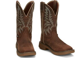 【7/SSE7400】ジャスティン　JUSTIN　メンズ ウォーターバッファロー　レザー　ウエスタンブーツ