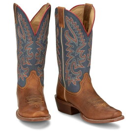 【6/AUFN7251】ジャスティン　JUSTIN　メンズ ショウオフ　ボードスクエア　　ウエスタンブーツ