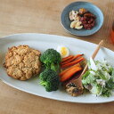 [直営店] 送料無料 盛りやすい器 - 長皿 - オーバルプレートM 幅24.7cm 日本製 パンとごはんと... 菱沼未央さん M067