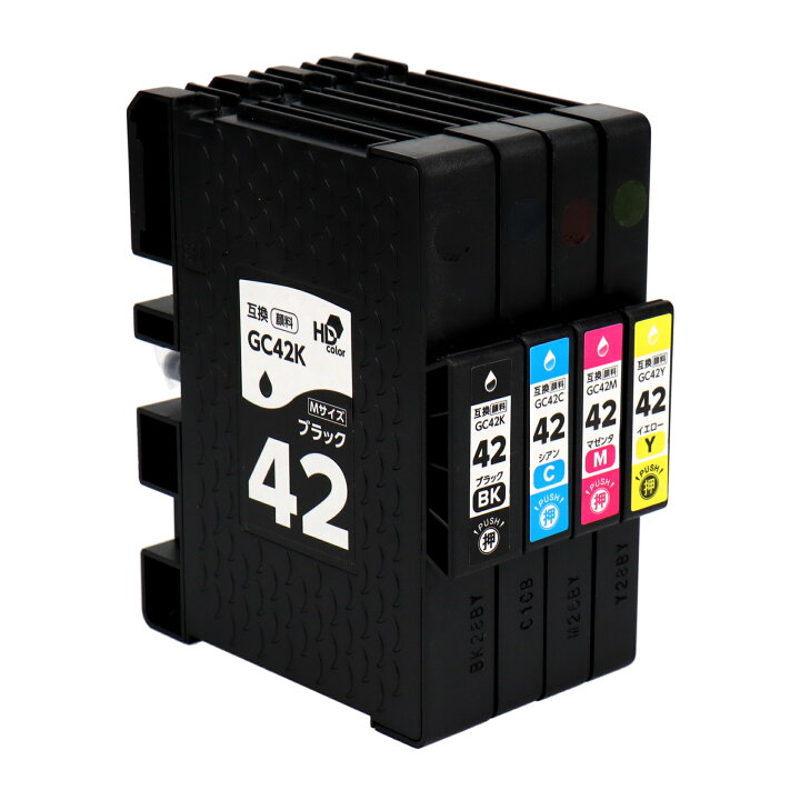 楽天市場】☆エントリーでP最大20倍 【送料無料】リコー用 GC42-4PK 