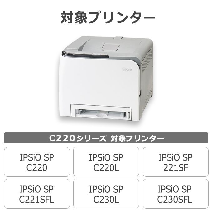 楽天市場】IPSiO SP C220 リコー（ RICOH ）用 4色セット【再生トナー