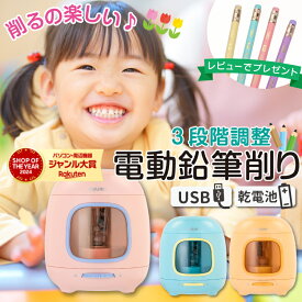 【SALE】今だけ1680円〜 【日本語説明書同梱】 鉛筆削り 電動 子供用 充電式 入学祝い えんぴつ 色鉛筆 芯先調整 シンプル えんぴつ削り 鉛筆けずり かわいい 充電式鉛筆削り 電池式 USB コンパクト deli ★レビューで特典を選べる