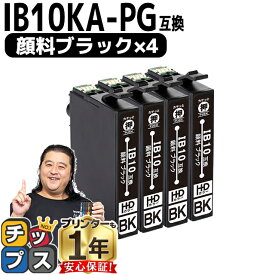 11%オフクーポンあります! 【純正と同様顔料ブラック】 エプソン用 IB10 カードケース IB10KA-PG 顔料ブラック 4セット 互換インクカートリッジ 残量表示機能付き ib10 内容： IB10KA-PG 機種： EW-M530F