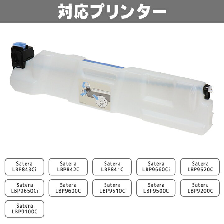 楽天市場 キヤノン Canon Wt 722 回収トナーボックス 5本セット 互換回収トナーボックス 対応機種 Lbp843ci Lbp842c Lbp841c Lbp9660ci Lbp95c Lbp9650ci Lbp9600c Lbp9510c Lbp9500c Lbp90c Lbp9100c 商品コード 3932b001 対応トナー Crg