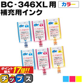 ★エントリーでP最大17倍 【補充用インクのみ】 キヤノン BC-346用 カラー3色×6本 ワンタッチ詰め替えインク サイインク BC-346 bc346 対象機種： PIXUS TS3330 PIXUS TS3130 PIXUS TS203 PIXUS TS3130S PIXUS TR4530 canon 詰め替えインク 【1年保証付き】【ネコポス】