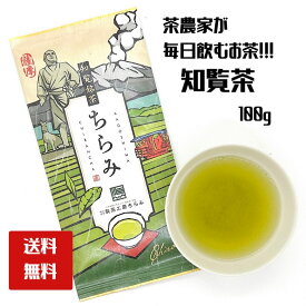 製茶工房ちらみ 知覧茶 深蒸し茶 茶葉 100g 贈り物 プレゼント ギフト 産地直送 送料無料 お茶 煎茶 ご挨拶 日本茶