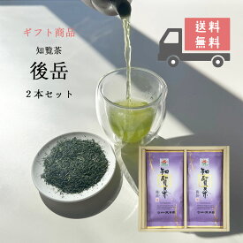 お茶 鹿児島茶 茶葉 ギフト 知覧茶 後岳 100g 2本セット 送料無料 日付指定可 お茶の沢田園 熨斗 メッセージカード 煎茶 鹿児島県産 ちらん茶 かごしま茶 日本茶 鹿児島 緑茶 健康茶 添加物不使用 女性 男性 贈り物 プレゼント お中元 お歳暮 敬老の日 誕生日 バレンタイン