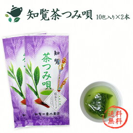 【送料無料】知覧茶つみ唄ティーバッグ【50g(5g×10個)×2本】 / 鹿児島茶 新茶 鹿児島 ティーパック 冷茶 水出し 日本茶 お茶 緑茶 深蒸し茶 新茶 煎茶 茶葉 カテキン かごしま茶 ちらん茶