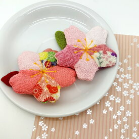 ちりめん細工 キット ちりめん パーツ 花 [季節のお花 桜（中）] ちりめん細工館 季節 飾り 桜 小物 さくら 桜の花 ちりめん細工 単品 ちりめん雑貨 京都 お土産 飾り ハンドメイド 手作り 雑貨 和雑貨 和細工 贈り物 ディスプレイ 飾り ミニチュア