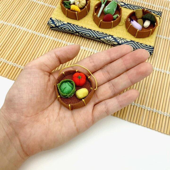 楽天市場】ちりめん飾り 置物 [ミニチュア 季節のお野菜 ] ちりめん 