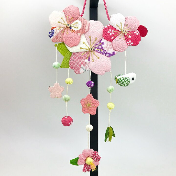 楽天市場 つるし飾り 置物 季節 春 桜 壁飾り 変わり下げ飾りシリーズ 季節 桜 春 プレゼント 押絵 玄関 ちりめん細工 開運 ちりめん雑貨 季節 四季 飾り 京都 ディスプレイ インテリア リビング ドア 卓上飾り 手作り ハンドメイド 2点までメール便ok ちりめん