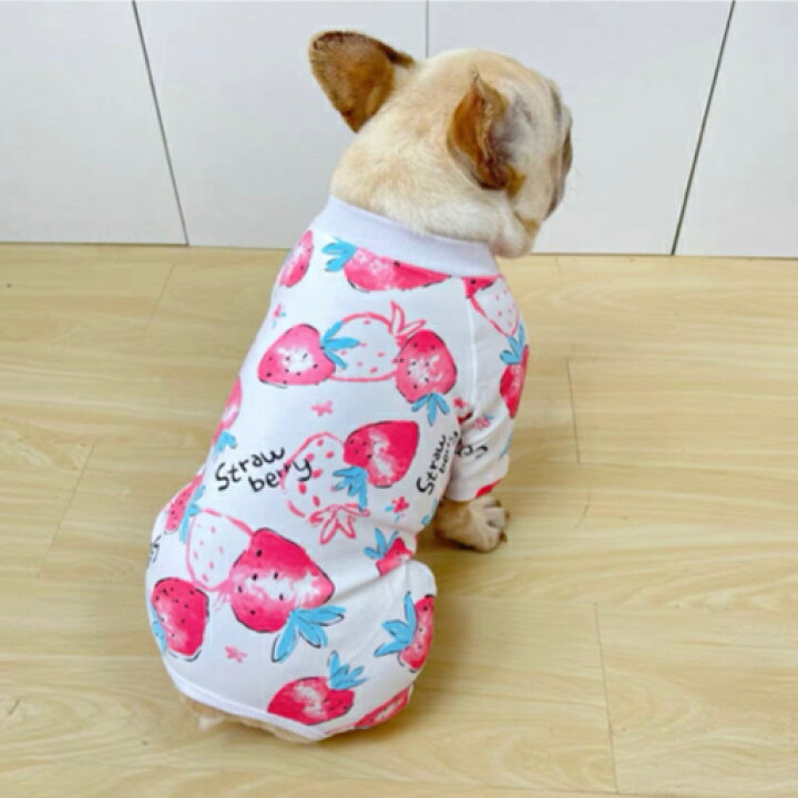 楽天市場】イチゴちゃんサロペット 犬服 フレンチブルドッグ パグ 犬服 