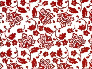 白磁用転写紙 フロレンティーナ(赤)