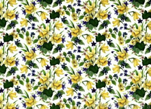 白磁用転写紙 スイセン