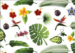 白磁用転写紙 ハワイアンリーフ