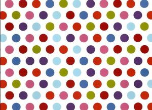 �����p�]�ʎ� �J���t���|���J�h�b�g�i�s���N�n�j ���h�b�g�̒��a14mm �p���T�C�Y��23×33cm / ���� polkadot�@pink