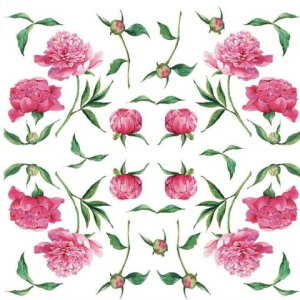 白磁用転写紙NR 13343ピオニー