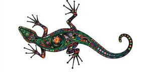 p]ʎNR-p 12903IG^U[h 8x4.5cm / ঒ gJQ  oriental lizard Jt TCPfbN  Aj}