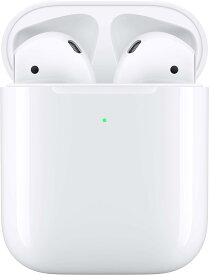 （中古）Apple イヤホン Apple AirPods with Wireless Charging Case (第2世代) Apple純正 【整備済み品】【送料無料】