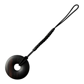 ストラップ 根付 円 縞黒檀 携帯ストラップ ストラップ キーホルダー 木製 シンプル デザイン 無垢 高品質 上質 ギフト プレゼント 贈り物