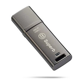 アクスSUPERB USBメモリ 256GB USB 3.1対応 金属製 超高速 - 最大読出速度400MB/s、最大書込速度200MB/s