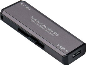 ロジテック SSD 500GB 外付け ポータブル 高速 type-C type-A 両対応 テレビ録画 TV USB-C typeC 読込速度1000MB/秒 PS5/PS4動作確認済 スティック USBメモリサイズ LMD-SPCH050UAC