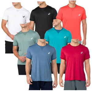 アシックス Tシャツ ショートスリーブトップ 154405 メンズ 2018SS テニス ゆうパケット(メール便)対応返品・交換不可 クリアランス
