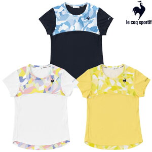 ルコックスポルティフ SUNSCREEN グラフィックゲームシャツ QTWVJA01 レディース 2023SS テニス ソフトテニス ゆうパケット(メール便)対応