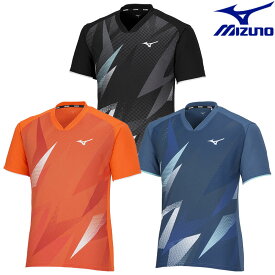ミズノ ドライエアロフローゲームシャツ 72MAA001 ユニセックス 2023SS バドミントン テニス ソフトテニス ゆうパケット(メール便)対応