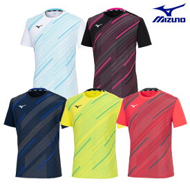 ミズノ ゲームシャツ 62JAB029 ユニセックス 2024SS バドミントン テニス ソフトテニス メール便対応