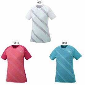 アシックス W'SクラブプリントトップHS 151362 テニス ウエア ユニフォーム 半袖 レディース ウィメンズ 女性用 ASICS 2017AW メール便対応 返品・交換不可 クリアランス