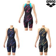 アリーナ 競泳水着 WA承認モデル レーシングワンピーススパッツ（オープンバック・ハーフレッグ）AS6SRC7…
