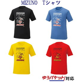 ミズノ　MARVEL Tシャツ　72JA9Z56　メンズ　ユニセックス　ジュニア　2019AW　バドミントン　ゆうパケット(メール便)対応