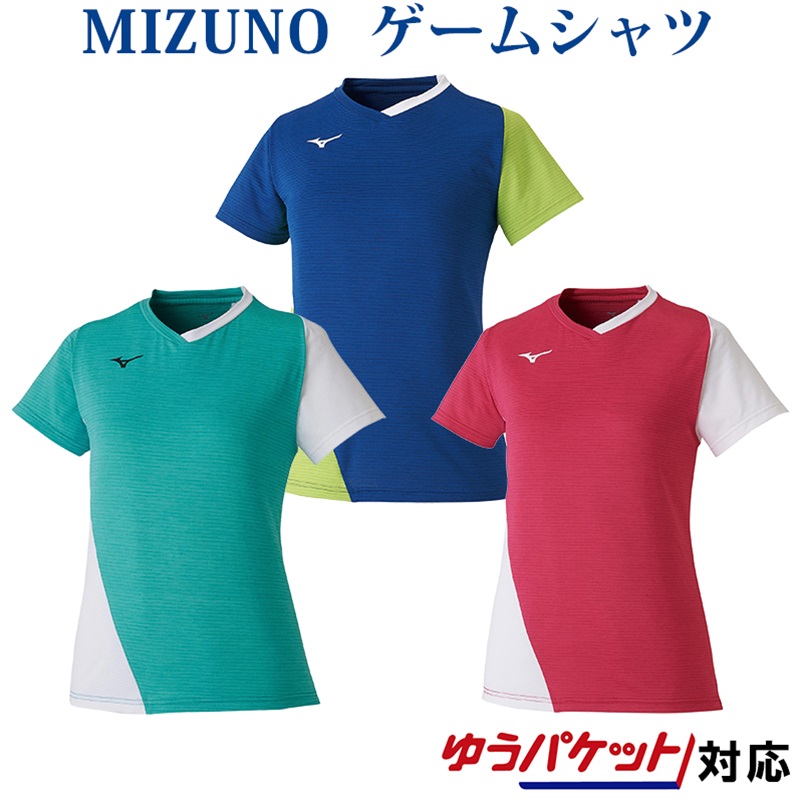 mizuno ランキングTOP10 シャツ 半袖 女性用 ミズノ ゲームシャツ 2020SS 74％以上節約 バトミントン 72MA0201 ソフトテニス テニス レディース