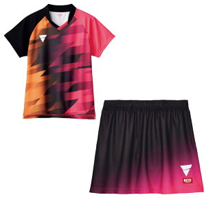 VICTAS V-LGS401 V-SK405 上下セット 512402/522402 2024SS 卓球 ゲームシャツ スコート レディース