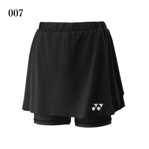 【返品・交換不可】ヨネックス スカート(インナースパッツ付) 26181 レディース 2025SS バドミントン テニス ソフトテニス ゆうパケット(メール便)対応