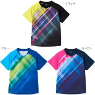 VICTAS グラデチェックゲームシャツ 612501 2025SS 卓球 ゲームシャツ メンズ ユニセックス VictasPlay …