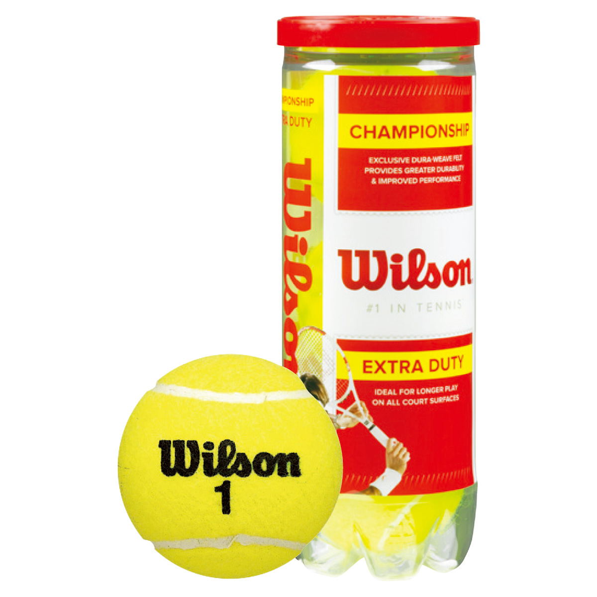 ＮＥＷ 残りわずか ウイルソン 硬式テニスボール チャンピオンシップ エキストラ 3球入1缶テニスボール お得な情報満載 wrt100101 球 デューティ