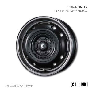 C.L.LINK �V�[�G�������N UNIONRIM TX 15×4.5J +45 100 4H MB/MSC ftx1545451004mbsp