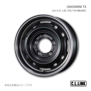 C.L.LINK �V�[�G�������N UNIONRIM TX 16×5.5J +20 139.7 5H MB/MSC ftx16552013975mbsp