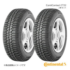 Continental �R���`�l���^�� ContiContact CT22 �^�C�� 2�{�Z�b�g 165/80R15 87T �i��:0358140×2