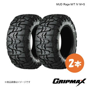 GRIPMAX/�O���b�v�}�b�N�X MUD Rage M/T IV M+S �^�C�� 2�{ LT285/70R17 121/118Q BSW �z���C�g���^�[ 6969999081749
