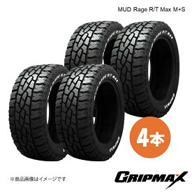 GRIPMAX/グリップマックス MUD Rage R/T Max M+S タイヤ 4本 195/65R16 92S RWL レイズドホワイトレター 6969999081657